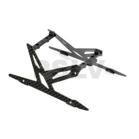 B130X11  Xtreme Productions Carbon Landing Skid Set (Black) Blade 130X  